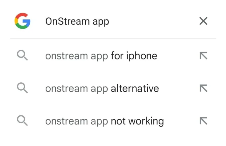 search "onstream app"